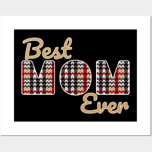 Best Knitting Mom Ever Wall Art by Kangina